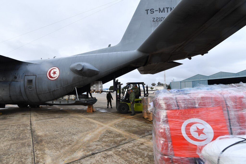 La Tunisie envoie un troisième avion chargé d'aides humanitaires en Syrie