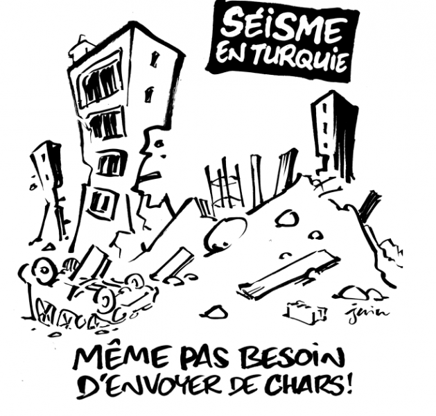 Séismes en Turquie: Cette minable et répugnante caricature de Charlie Hebdo !