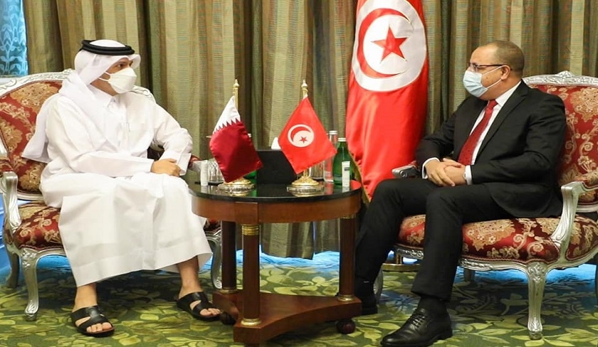 Mechichi rencontre le ministre des Affaires étrangères qatari