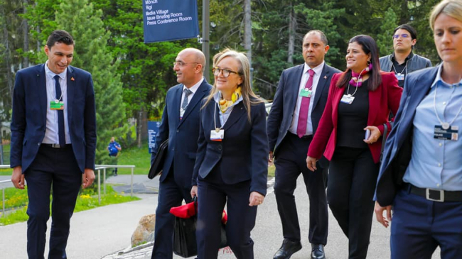 Najla Bouden au Forum économique mondial de Davos