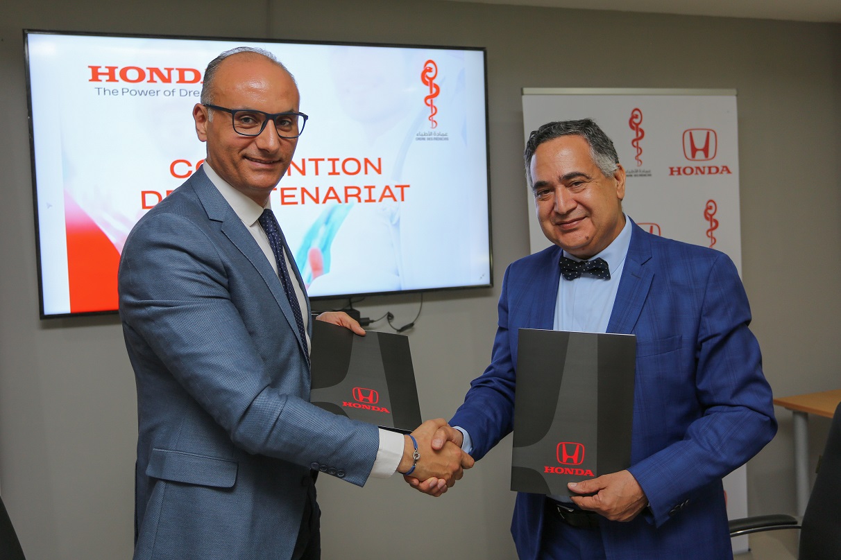 Honda s'associe aux médecins: Signature d'un contrat de partenariat entre JMC et CNOM