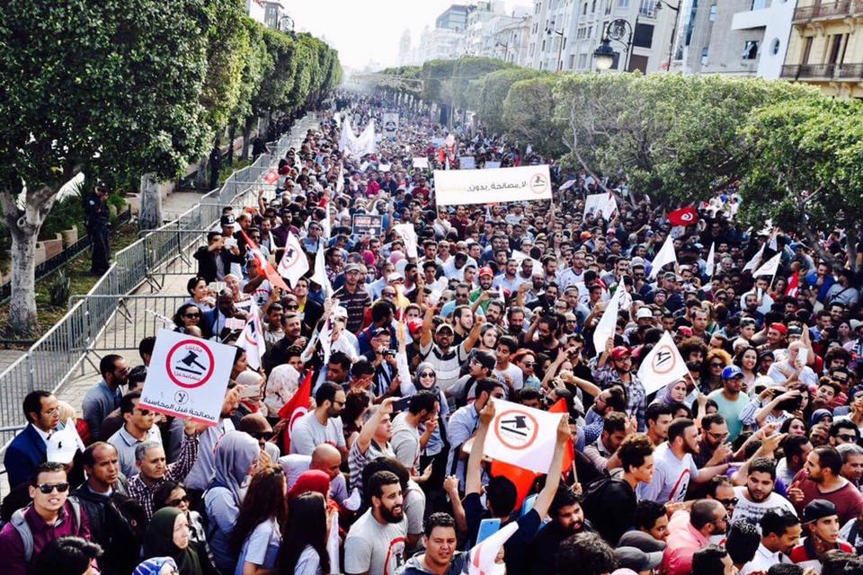 Marche contre le projet de loi de la réconciliation économique