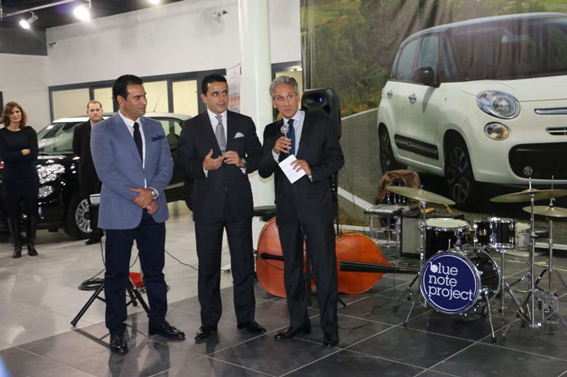 M. Fradi, Président de la Chambre Tuniso-Italienne de Commerce et d'Industrie (au centre), M.Raimondo de Cardonna, Ambassadeur de l'Italie discours de bienvenue