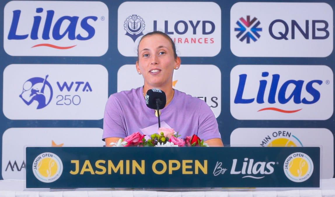 Elise Mertens: "Malgré la pression, je resterai concentrée sur mon objectif pour le Jasmin Open de cette année."