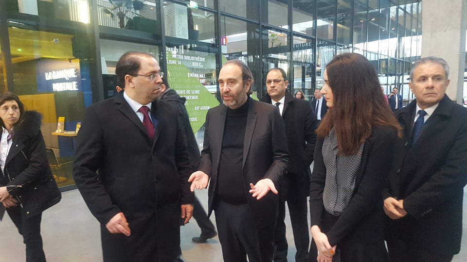 Youssef Chahed à la station F à Paris 