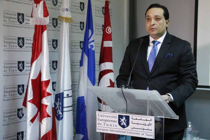 Le président du groupe Université européenne de Tunis Abderraouf Tebourbi
