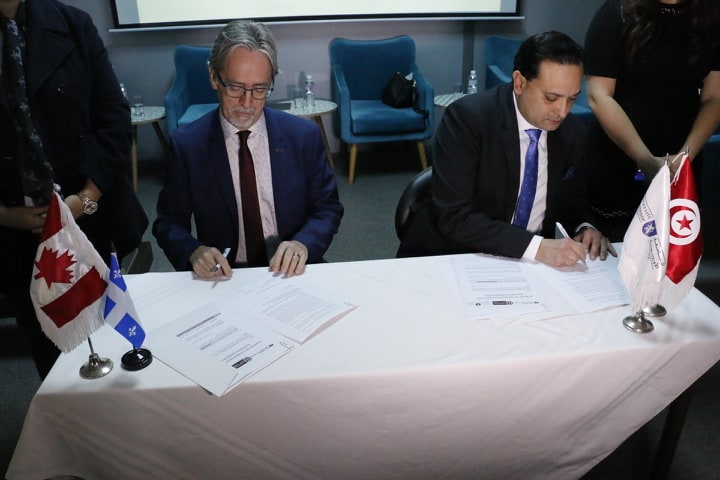 Signature du double diplôme entre Sciences Po Tunis et l’Ecole d’Administration Publique du CANADA