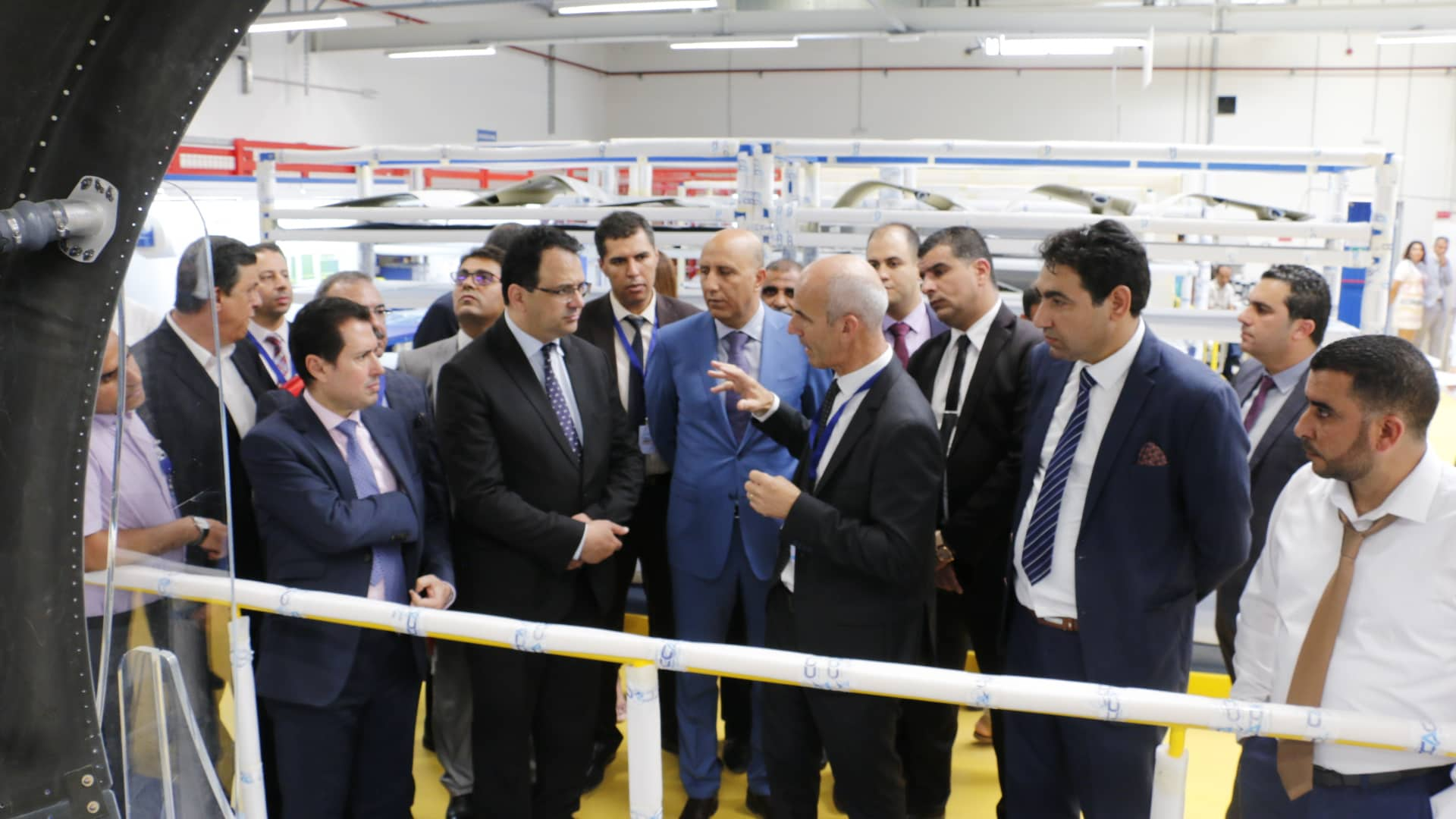 Cet événement a vu la présence du le ministre du Développement et de la Coopération internationale, Zied LADHARI, du ministre de l'Industrie et des PME Slim Feriani,  du directeur de la société Corse Composites Aéronautiques Tunisie Patrick de Lattre