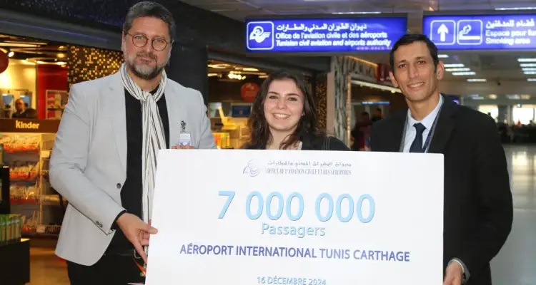 L'aéroport Tunis-Carthage célèbre son nouveau record de 7 millions de passagers !