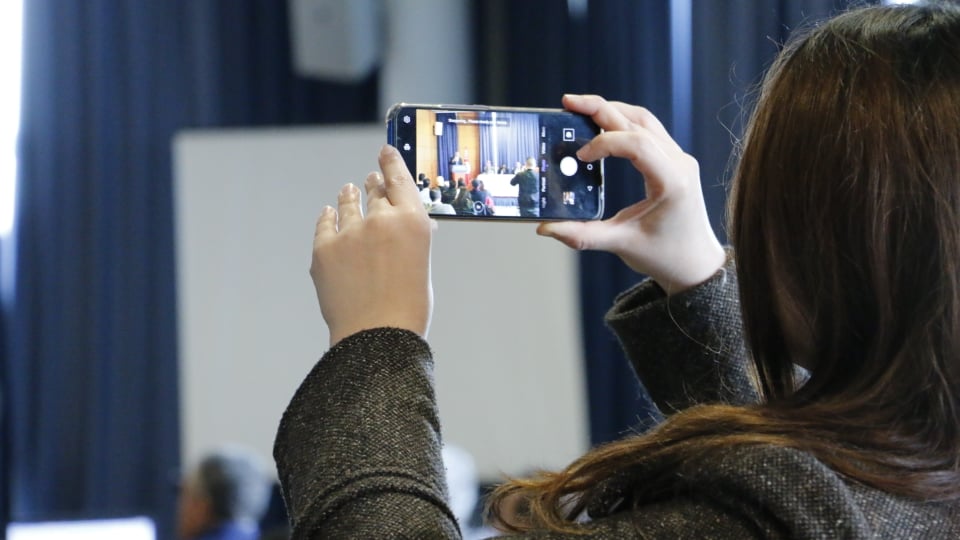 Une forte présence médiatique lors de cette conférence 