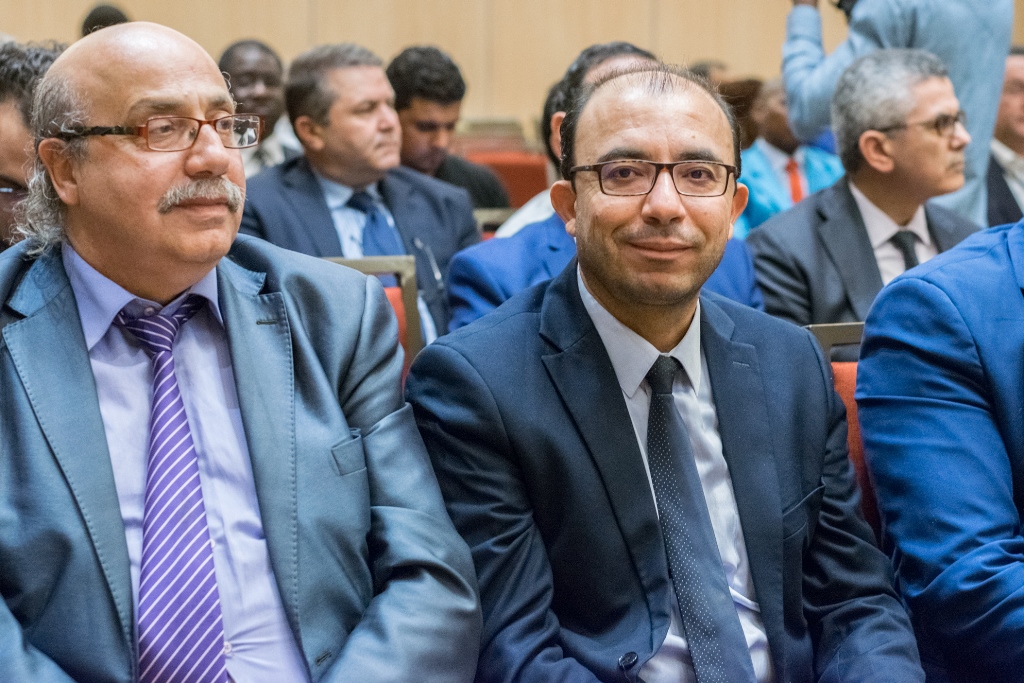 Anis Jaziri, secrétaire général de TABC avec le journaliste Samir Belhassen