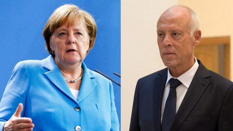 Entretien téléphonique entre Kaïs Saied et Angela Merkel