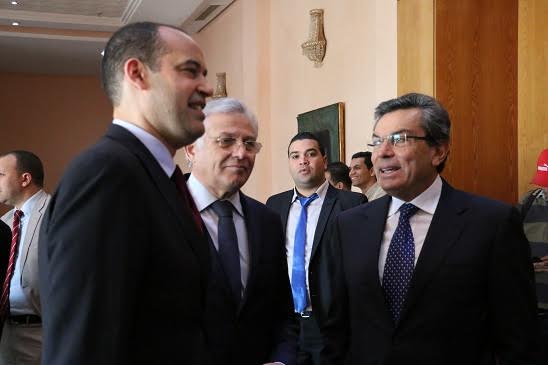Yassine Brahim avec le PDG de Petrofac Ayman Asfari