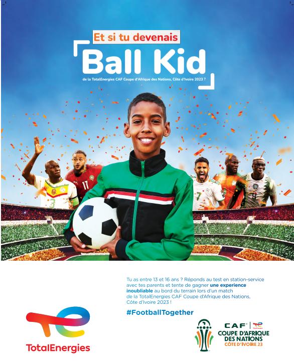 « Ball Kids by TotalEnergies » : Les jeunes amateurs de football au cœur de la TotalEnergies CAF CAN Côte d’Ivoire 2023