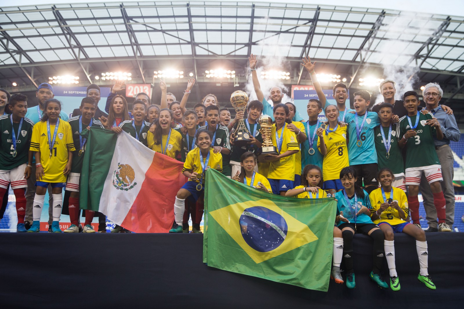 Le Mexique chez les garçons et le Brésil chez les filles sur le podium