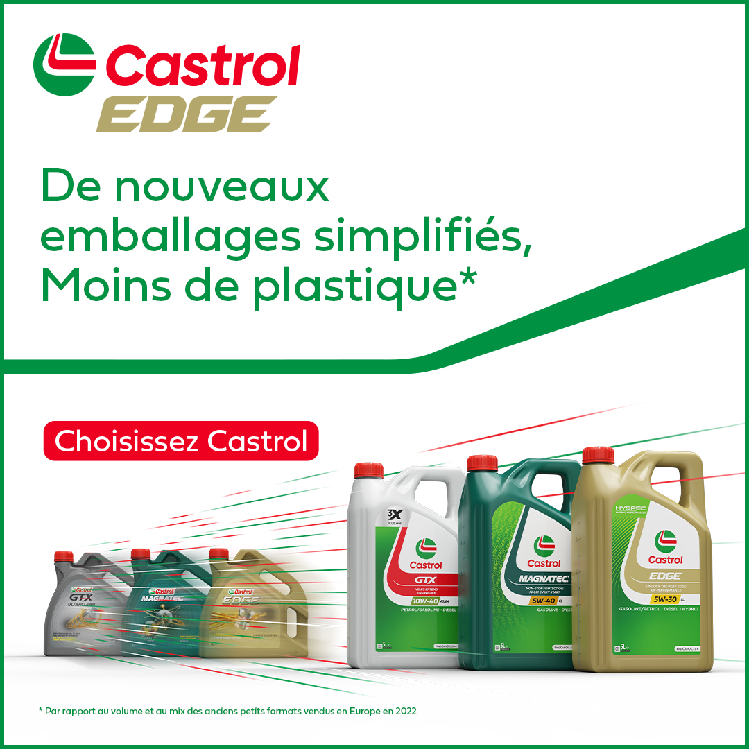 La marque de lubrifiants Castrol adopte une nouvelle identité