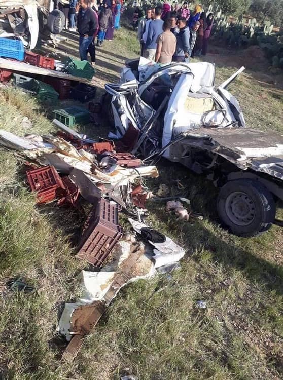 La délégation de Sabala dans le gouvernorat de Sidi Bouzid s'est réveillée ce matin sur un accident atroce