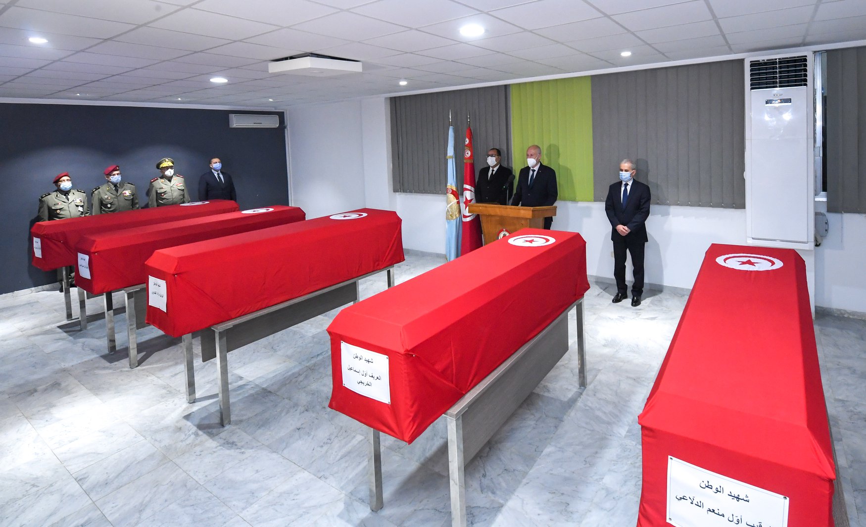 Les cinq militaires tombés au champ d’honneur promus et décorés à titre posthume