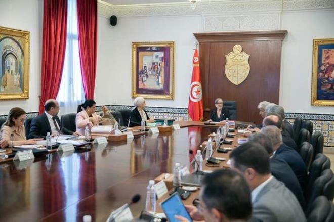 Conseil des ministres présidé par la Cheffe du Gouvernement Najla Bouden