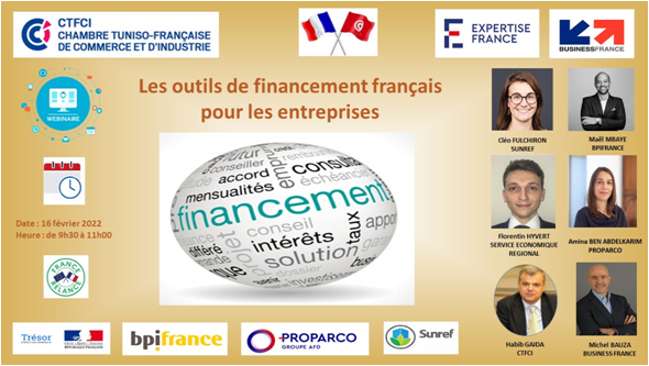 Webinaire CTFCI-Business France: "Les outils de financement français pour les PME"
