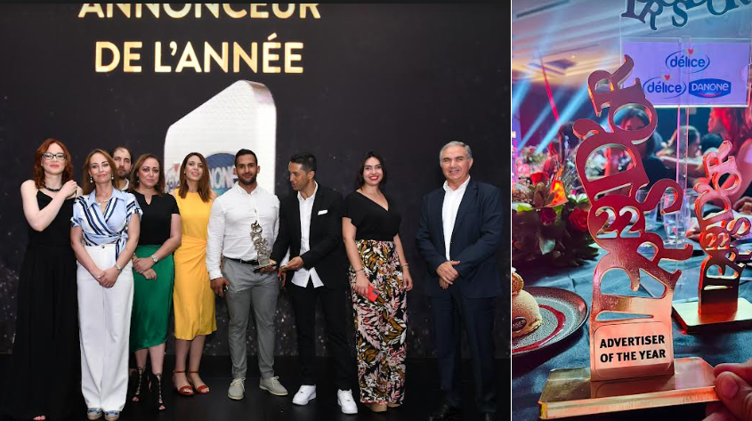 DELICE DANONE et le GROUPE DELICE sacrés «Annonceur de l’année 2022" aux Pros d'Or