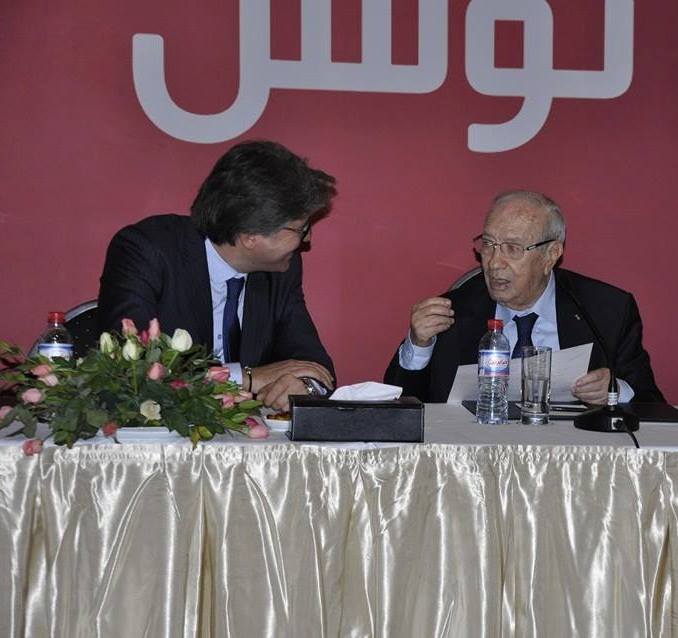 Beji Caid Essebsi et Mohamed Ali Toumi, président de la FTAV