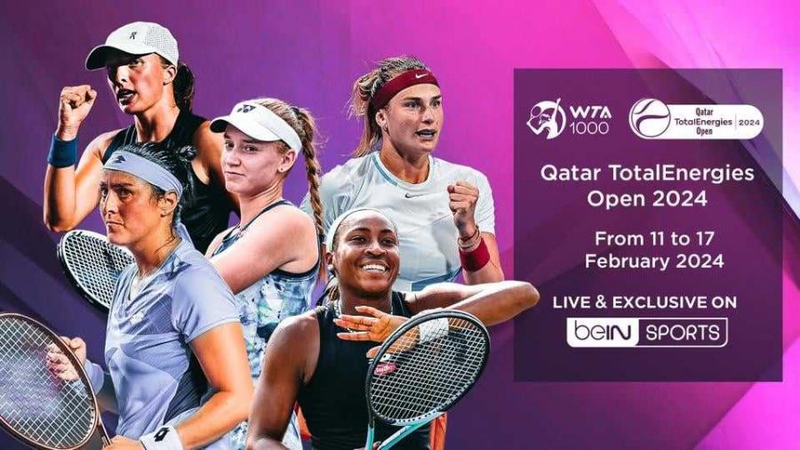 beIN SPORTS mettra en lumière l'élite mondiale du tennis féminin à l'Open du Qatar TotalEnergies WTA 1000