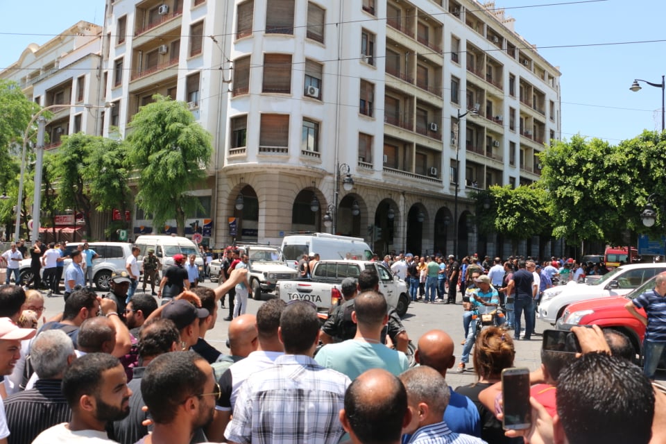 Explosion d'une voiture au centre ville de Tunis