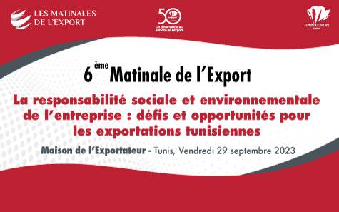 Matinale de l’Export / RSE : défis et opportunités pour les exportations tunisiennes
