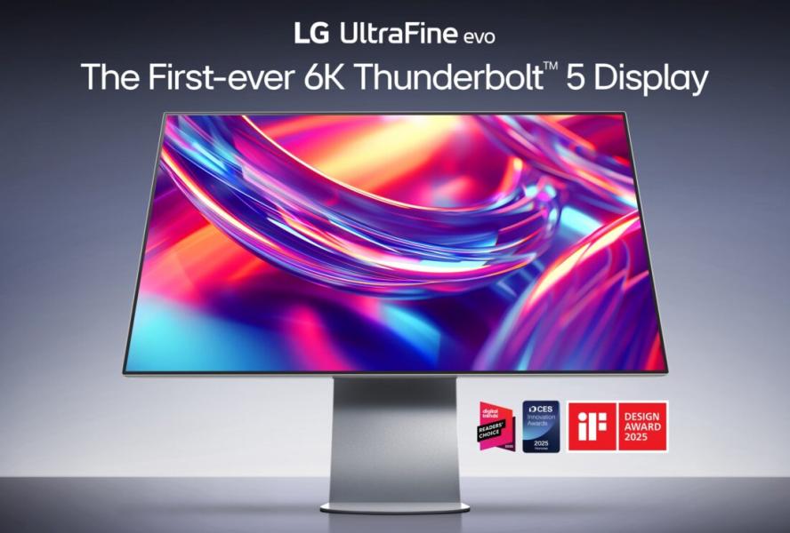 LG dévoile le premier moniteur 6K au monde doté de la connectivité Thunderbolt 5