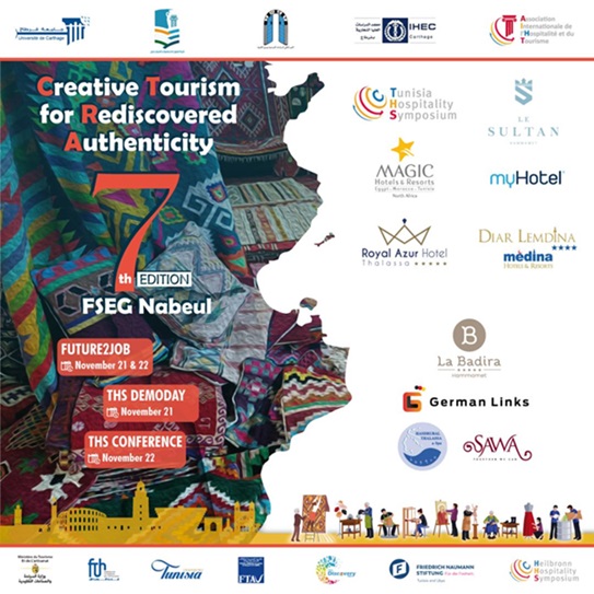 7ème édition du Tunisia Hospitality Symposium, les 21 et 22 novembre 2023 à Nabeul 