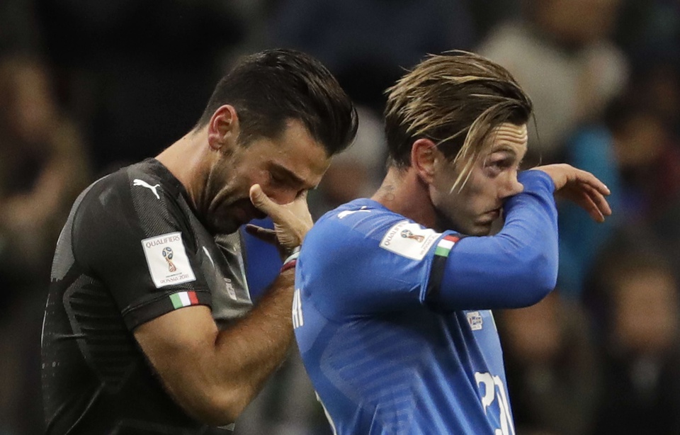 Mondial 2018: L’Italie noyée dans les larmes de Buffon (Vidéo)