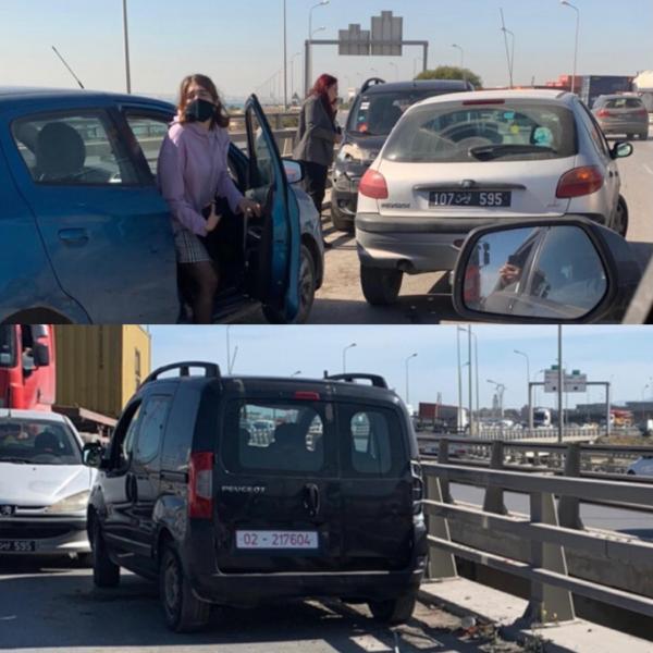 Une voiture administrative roulant en sens inverse à l’origine d’un accident sur le pont Radès-La Goulette