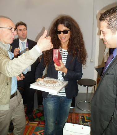 Afef JNIFEN visite le pavillon de la Tunisie à L'Expo universelle de Milan 