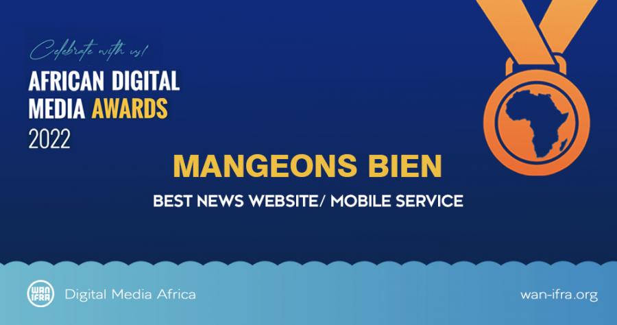 "Digital Media Awards Worldwide 2022": Le Web Magazine Tunisien «Mangeons bien» remporte la 2ème Place Mondiale