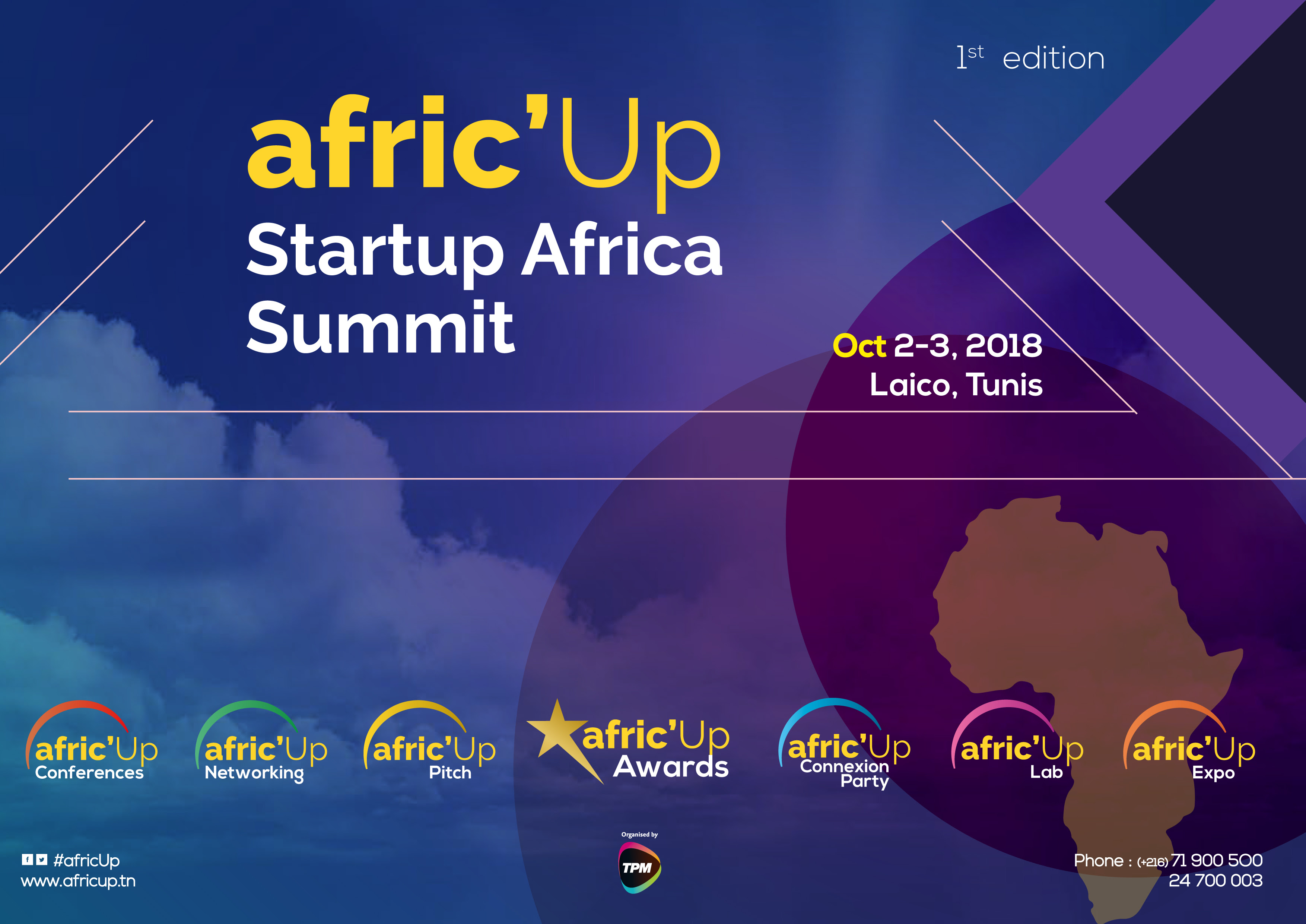 1ère édition d’afric’Up, les 2 et 3 octobre 2018