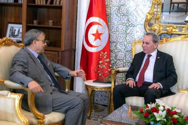 Ahmed Hachani s'entretient avec le Gouverneur de la Banque centrale de Tunisie (BCT)