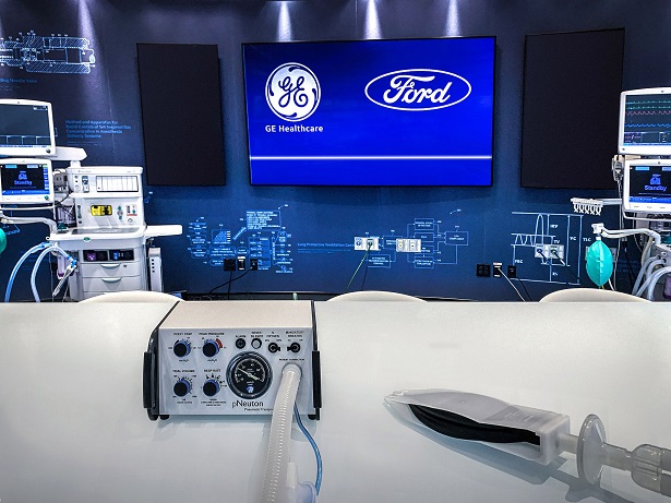 Covid-19 : Ford produira en partenariat avec GE Healthcare, 50000 ventilateurs respiratoires .