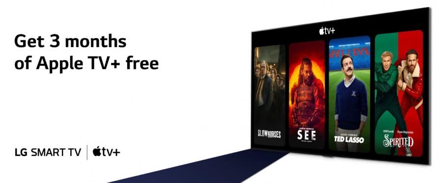 Smart TV LG: 3 mois d'Apple TV+ offerts