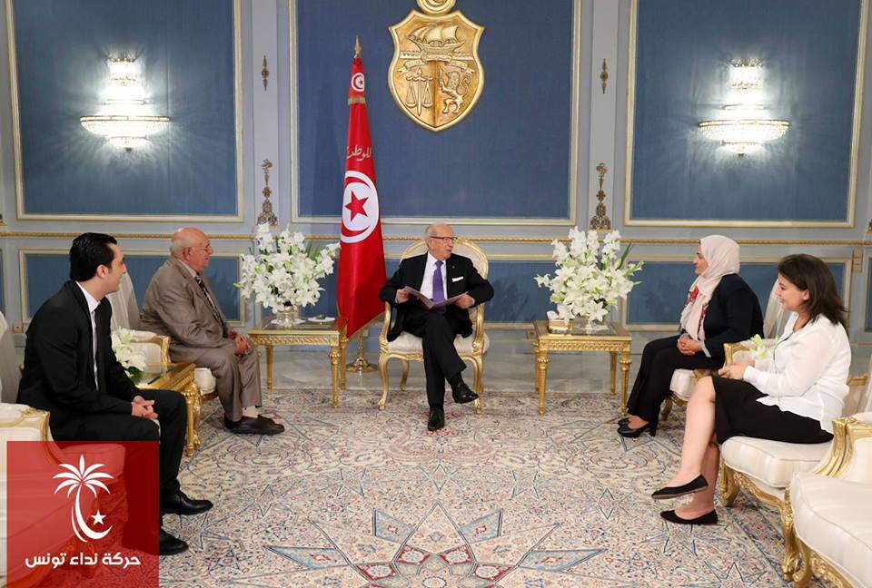 Béji Caïd Essebsi célèbre, par une rencontre symbolique, le 5ème anniversaire de Nidaa Tounés.