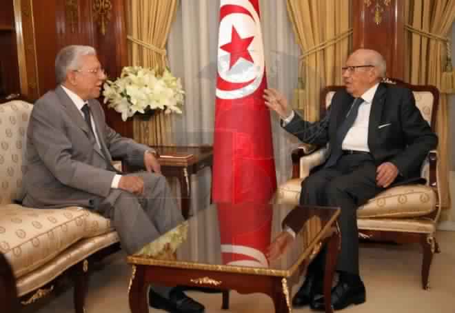 Avant de prendre officiellement ses fonctions à la tête de l’UMA, Taieb Baccouche reçu par Essebsi