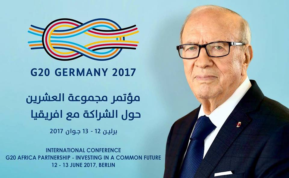 Béji Caid Essebsi participe à la conférence « Compact with Africa » à Berlin les 12 et 13 juin