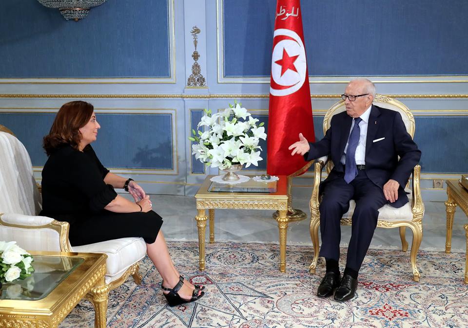 Béji Caïd Essebsi reçoit la présidente de l’UTICA