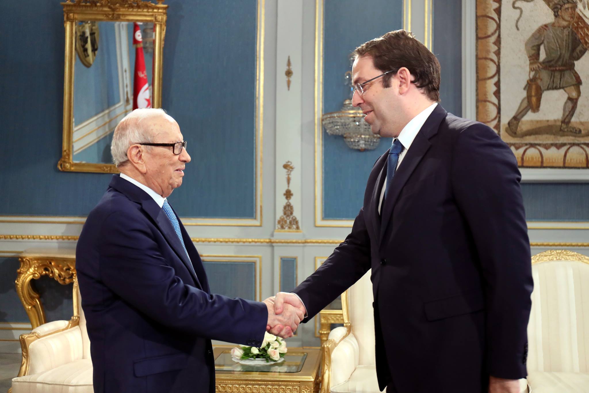 Entretien Caid Essebsi – Chahed : La situation générale en Tunisie au menu