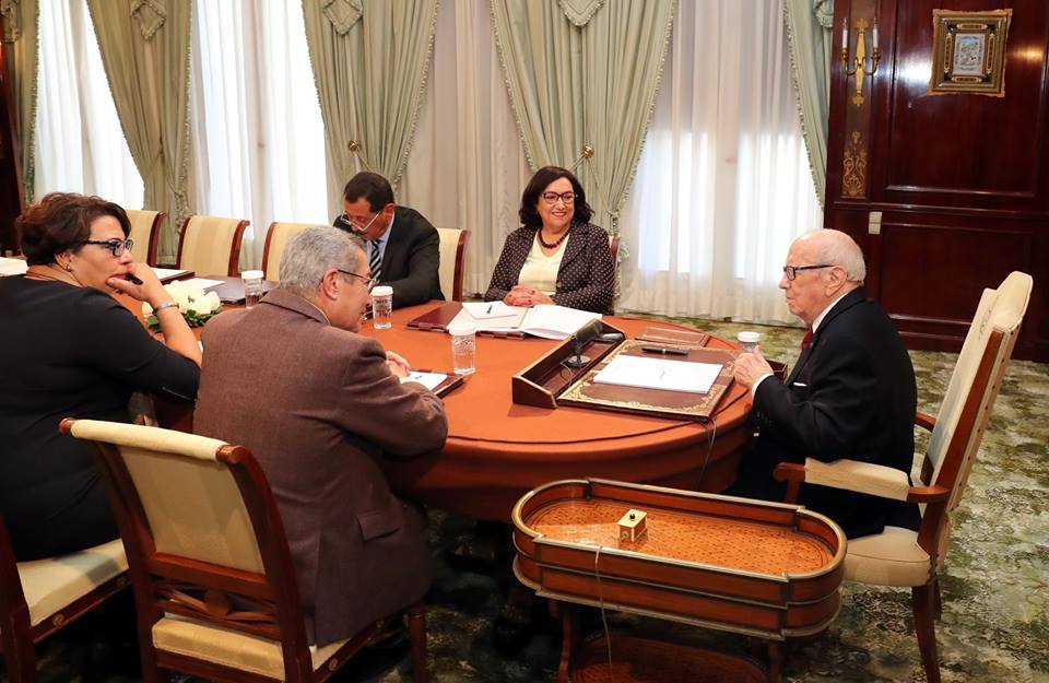 Caïd Essebi s’enquiert de l’avancement des travaux de la Commission des libertés et de l’Egalité