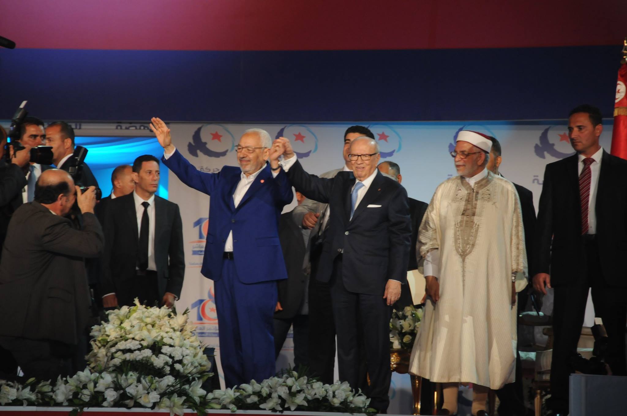 Béji Caïd Essebsi au congrès d’Ennahdha : Je suis venu par « la Volonté de DIEU »
