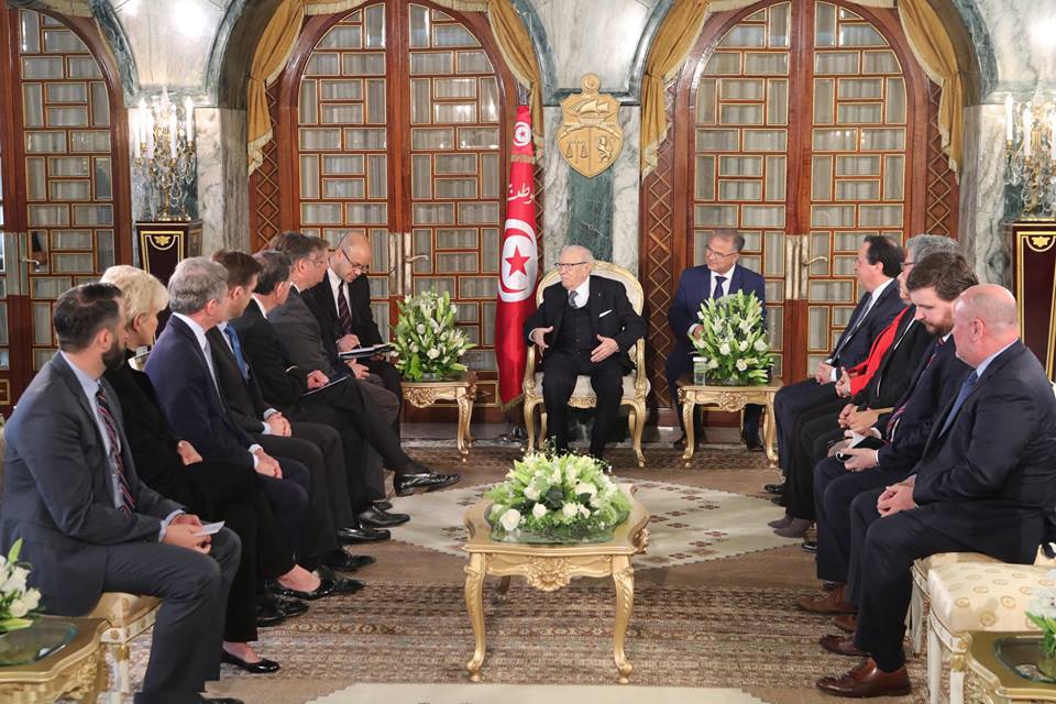 Béji Caïd Essebsi reçoit une délégation du Congrès américain