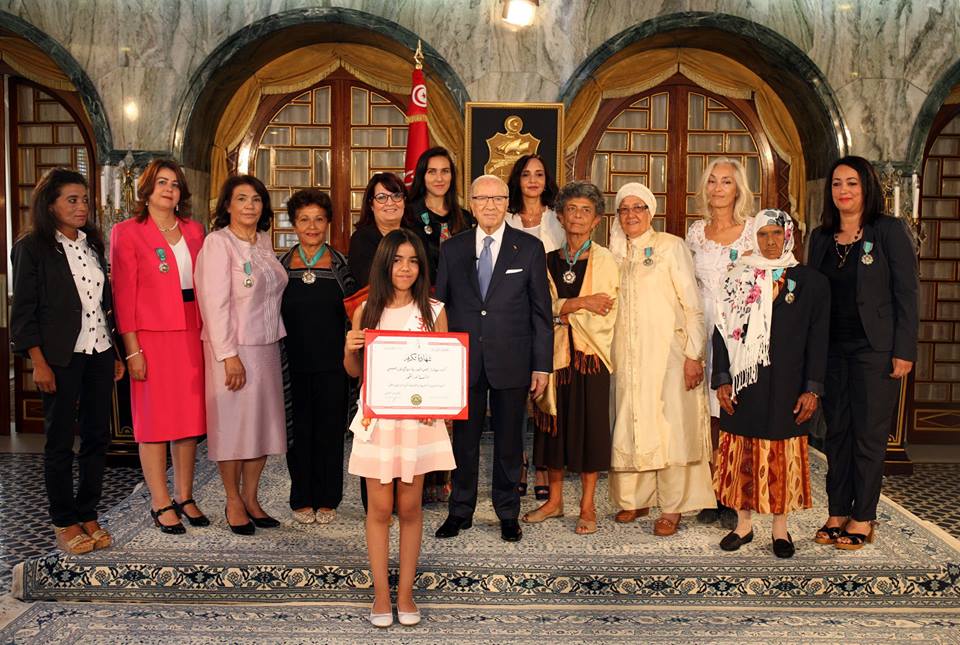 Liste des femmes décorées par Caïd Essebsi à l’occasion de la fête de la femme