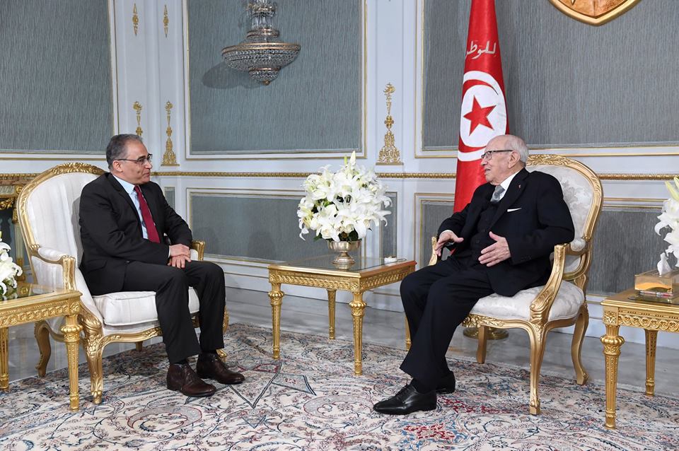 Béji Caïd Essebsi s’entretient avec Mohsen Marzouk