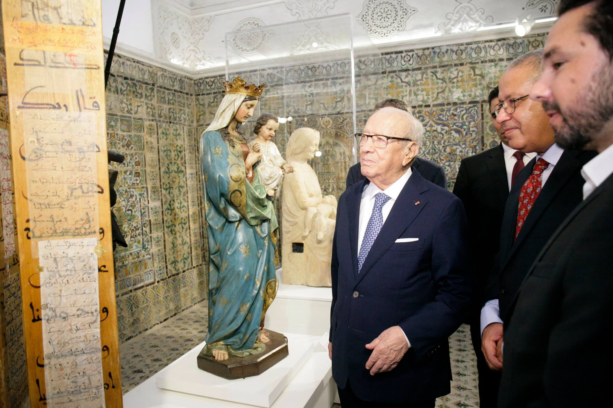 Béji Caïd Essebsi au vernissage de l’exposition « les lieux sacrés communs »